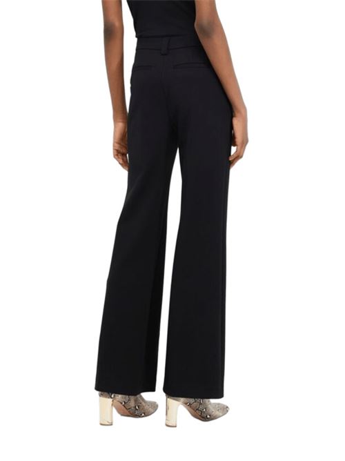 Pantaloni da donna  in jersey punto milano, gamba flare, colore nero LIU JO | CF5345-J185722222